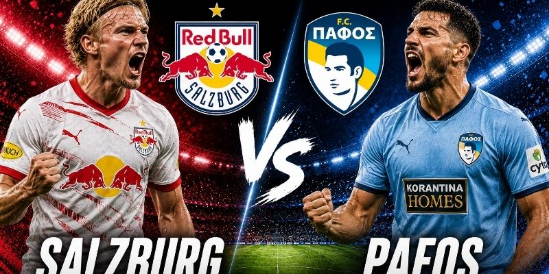 Red Bull Salzburg vs Pafos đều hướng đến thắng lợi